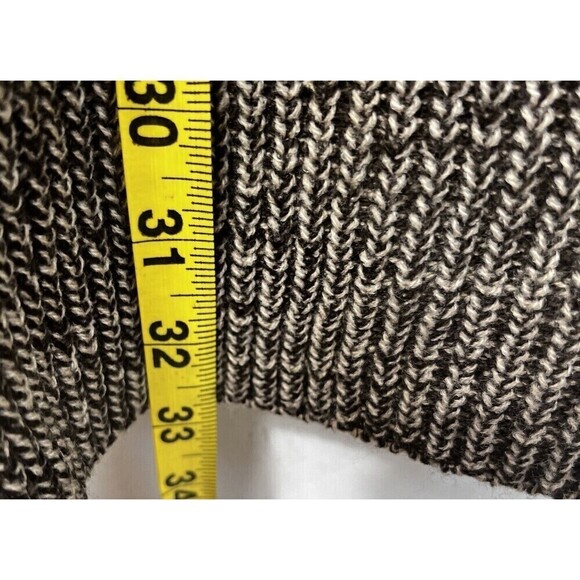 89th & Madison Knit Walnut Brown Long Cardigan Sweater Open Front Zip Pockets S - Picture 8 of 10